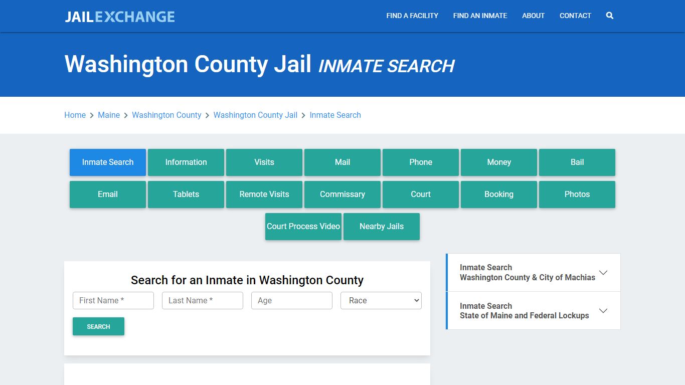 Washington County Jail, ME Inmate Search: Roster & Mugshots